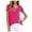 Hot Pink, variant on WIZUTIZ Tops Women's Fluffy Breathable Plus T-shirt V-Neck Ladies Shirts Loose Fit Solid Plus Size Tee Retro Cozy Style Tunics Blouse Tops Trendy Fashion Short Sleeve Tshirts Tshirt Gra