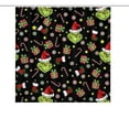 thumbnail image 4 of Grinch Christmas Decorations Grinch Decor the Grinch Christmas Snowman Print Toilet Bathroom Mat And Shower Curtain Four-Piece Set, 4 of 6