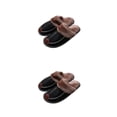 thumbnail image 4 of Minnieouse Zapatillas de casa, suministros de invierno, zapatos cálidos, accesorios impermeables para el hogar, calentador de estilo coreano, Negro 29 (43-44) 2piezas, 4 of 6