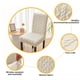 thumbnail image 5 of Fiudx Funda de Silla Extraíble, Tela Elástica y Lavable, Diseño Antideslizante, para Uso En Casa, Cocina y Oficina, Fácil Instalación, Estilo Moderno y Elegante, Tamaño 45-60 X 38-50 X 4-10 Cm., 5 of 6