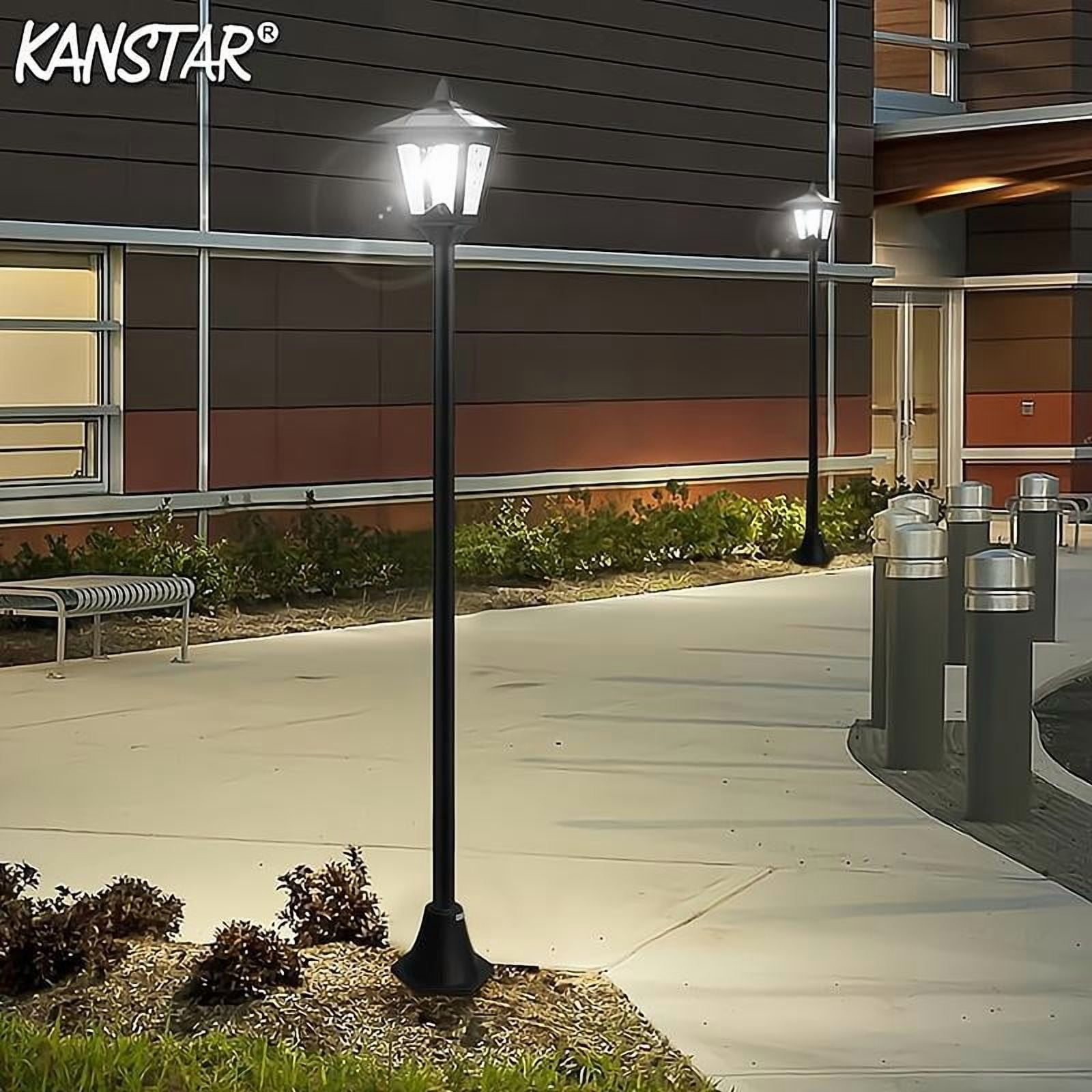 67 Inch Solar Lamp Post Light Outdoor – Waterproof LED Pathway Lighting with Adjustable Pole for Lawn, Garden, Driveway or Patio