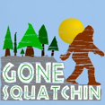thumbnail image 3 of CafePress - Gone Squatchin Vintage Retro Distressed T Shirt - Light T-Shirt - CP, 3 of 4