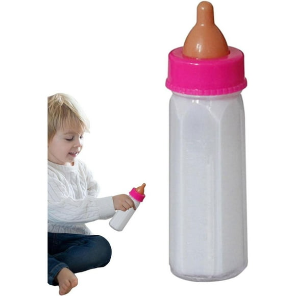 Biberon Poupée en Lait 2 Pcs avec Lait Liquide Disparaissant Biberon Bébé Jouet Lait Disparaissant Biberon Poupée pour Enfants Excellent Cadeau pour Petites Filles 2 ml