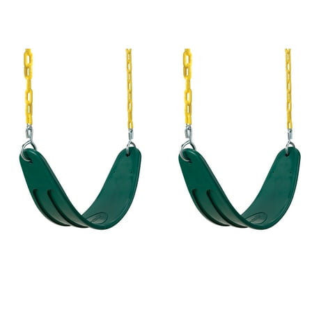 Swing-N-Slide Extreme-Duty Swing Seats with Chains - Green (2-Pack)