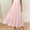 Pink, variant on Women's Mid Length Skirt With Pockets High Elasticity Waist Flowing Ruffles Casual Summer Bohemian Style A Line Skirt Festival Skirt plus Size Pencil Skirt for Women Skirt Bathing Suits for Women plus