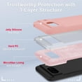 thumbnail image 2 of KOMI for Google Pixel 8a Case, Silicone Phone Case with 1 Screen Protector, Soft Anti-Scratch Microfiber Lining, Full Body Shockproof Slim Cover Support Wireless Charging, Pink, 2 of 5