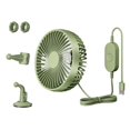 thumbnail image 2 of DOLITY USB Car Cooling Fan Adjustable for Sedan Backseat Dashboard Van Green, 2 of 9