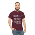 thumbnail image 5 of Retro Country Music Sucks Unisex Graphic Tee Shirt, Sizes S-5XL, 5 of 12