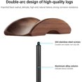 thumbnail image 3 of Headphone Stand, Walnut Wood & Aluminum Headset Stand, Nature Walnut Gaming Headset Holder With Solid Heavy Base For All Headphone Sizes, 3 of 4