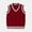 Red, variant on RTKFRFLM Kids Cable Knit Sweater Vest Classic V-Neck Sleeveless Preppy Style Pullover Black 3-4 Years
