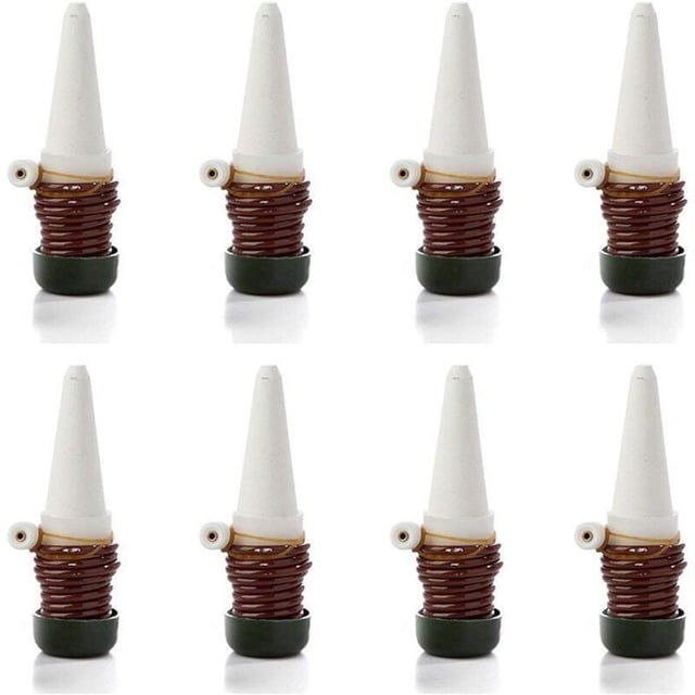 Automatic Drip Irrigation System with Self-Ceramic Probes, Indoor Plant Spikes for Watering Bonsai, Plants, Flowers, 8-Pack