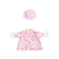 thumbnail image 2 of Porch Goose Pink Butterfly Bathrobe Outfit with Ruffle Hat, Soft Decorative Costume for Lawn Goose Statue, Whimsical Garden Patio Decor, 2 of 6