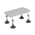 thumbnail image 2 of Shower Stool Bath Seat Stable Bath Bench Adjustable under Desk Foot Rest Toliet Stool for Bedside Living Room Elderly Seniors gray adjustable, 2 of 10