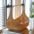 thumbnail image 3 of Picnic Basket Vegetable Serving Basket Straw Storage Basket Garden Basket Fast Food Basket Wedding Flower Girl Basket Rattan Flower Basket Petal Wicker Vegetable Basket Travel, 3 of 9