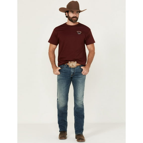 Rank 45 Men's 45&Reg; Roadrunner Wash Ambush Slim Straight Stretch Denim Jeans - RMHO24J4-MDW 33W x 32L US