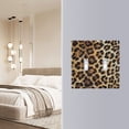 thumbnail image 5 of Leopard Fur Print Light Switch Cover Electrical Outlet Cover Replaceable Wall Plates 2-Gang, 5 of 8