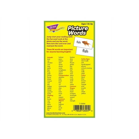 Trend Picture Words Flash Cards