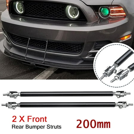 2x Adjustable 8''-13'' Front Rear Bumper Lip Splitter Strut Rod Support Tie