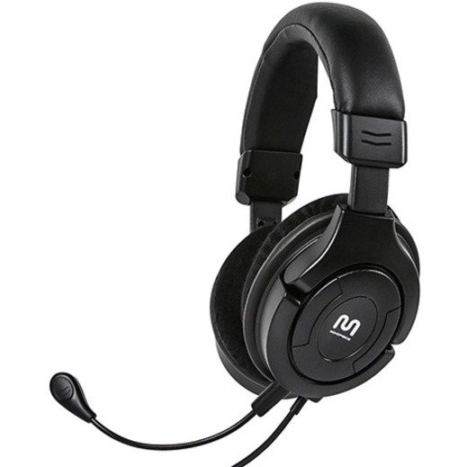 Monoprice Amplified Gaming Headset for Wii U,Xbox 360, PS3 & PC, Black