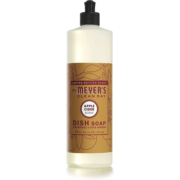 Mrs. Meyer's Clean Day Liquid Dish Soap Apple Cider - 16 fl oz Pack of 3