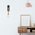 thumbnail image 4 of Luces de pared Decoración Luces colgantes Candelabros Lámpara de pared de arte de hierro Aplique de pared rústico Lámpara colgante Lámparas rústicas para mesita de noche, 4 of 5