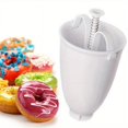 thumbnail image 1 of 1pc Donut Maker Manual Donut Maker Plastic Doughnut Machine Mold Biscuit Donut Maker Donut- Made Waffle Dispenser Donut Kitchen Pastry Making Bake Ware DIY Baking Tool, 1 of 4