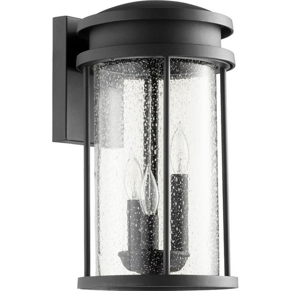 7110-3-69 Quorum Lighting Hadley - 3 Light Outdoor Wall Lantern in Transitional style - 8 inches wide by 14.5 inches high