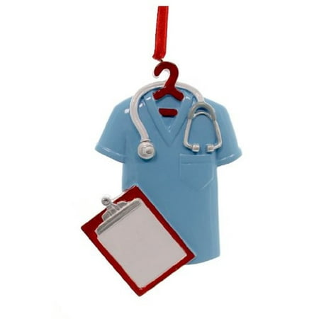 Medical Christmas Ornaments Blue Scrubs Christmas Tree Ornament Medical Nurse Doctor Dentist Decoration New ()