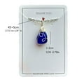 thumbnail image 5 of WINDLAND Sophisticated Sea Glass Necklace Wire Wrapped Choker Adjustable Clavicle Chain, 5 of 20