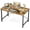 Rustic Brown, variant on Computer Small Desk, 32 Inch Office Writing Work Study Student Home Bedroom Table with Metal Frame Wooden Tabletop No Wheels - White Wood