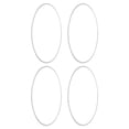 thumbnail image 1 of 4pcs Wheel Rim Protector Curb Rash Prevention Self Adhesive Universal Aluminium Alloy Rim Guard Trim Rings for 19 Inch Hub Car Rim Protector, 1 of 7