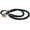 Black, variant on 4-thong Round Fully Braided Genuine Leather Dog Leash, 4 Ft x 3/4" (20mm) Brown, XLarge Breeds