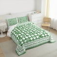 thumbnail image 3 of Manfei Green Christmas Reindeer Full Size Comforter Sets,Green Xmas Tree Bedding Comforter Set,Happy New Year Bedding Sets For Teens,Breathable Home Decor Reversible,3pcs, 3 of 8
