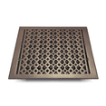 thumbnail image 4 of Cast Iron Floor Vent Register 12″ x 14″ – Heavy-Duty Tudor Mushroom Design, Handcrafted Rust-Free Air Vent Cover with Adjustable Damper – Powder Coated Repaintable for Floors & Walls, 4 of 9