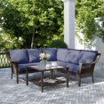 thumbnail image 1 of HOMETRENDS Belmont 4-Piece Patio Sectional Set, 1 of 7