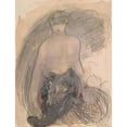 thumbnail image 2 of Auguste Rodin 19x24 Gold Ornate Framed and Double Matted Museum Art Print Titled - Black (1900-1910), 2 of 4
