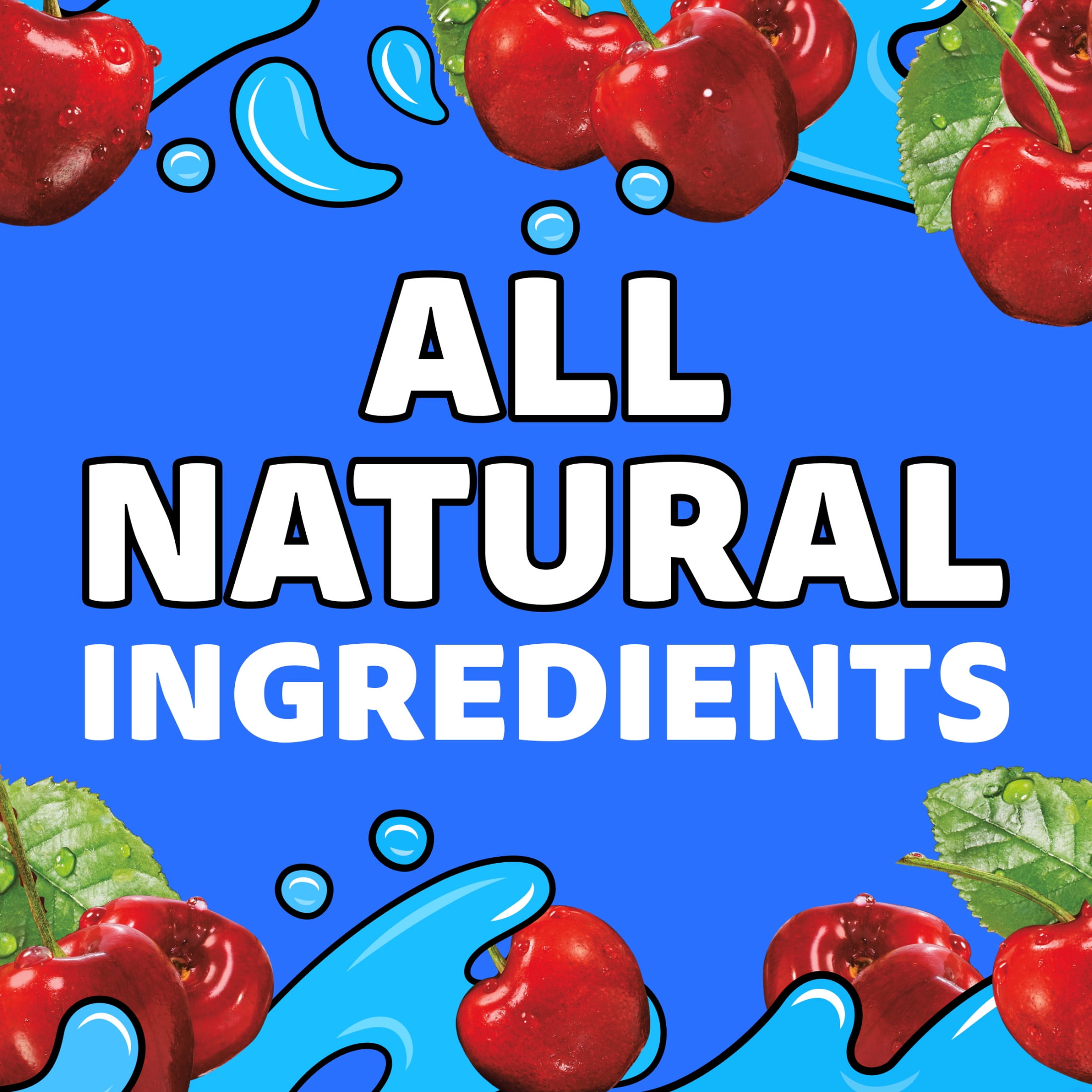 Capri Sun Flavored with Other Natural Flavor Juice Drink Blend, 10 Pouches, for School Lunches and On-the-Go Hydration, Wild Cherry, All Natural Ingredients, 6 fl oz