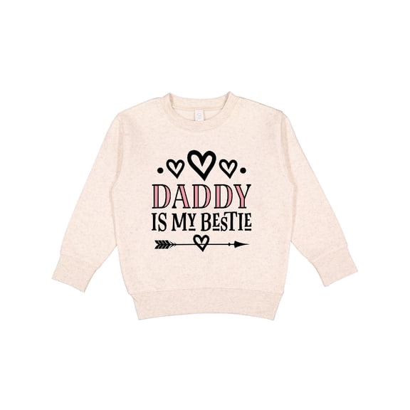 Inktastic Daddy is My Bestie Girls Cute Toddler Sweatshirt