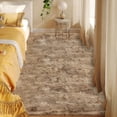 thumbnail image 3 of Jingle bears Light Brown Washable Rug 4x6 Fluffy Area Rug for Living Room Soft Shag Faux Sheepskin Fur Rug for Living Room Bedroom Rectangle, 3 of 7