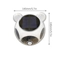 thumbnail image 3 of Luz solar exterior | Lámpara de patio con sensor de movimiento LED | Succión magnética, brillo ajustable, 124 cuentas, blanco 6000K, ABS PC, impermeable, energía solar, 3 of 9
