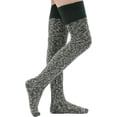 thumbnail image 2 of Women's Thigh High Knitted Winter Boot Socks Vintage Extra Long Leg Warmer Over Knee High Stockings, 2 of 5