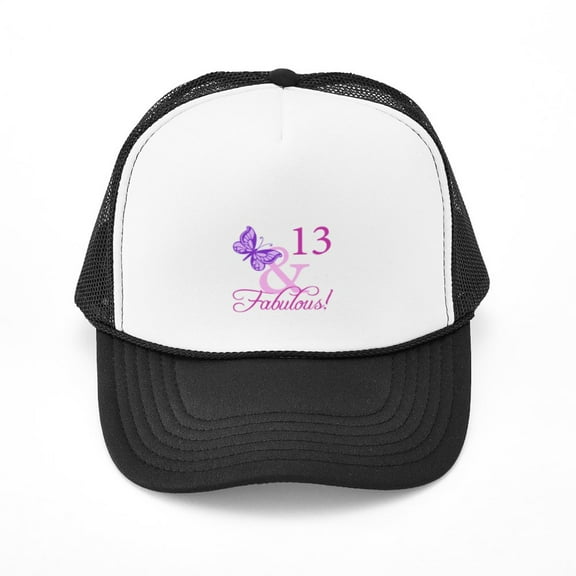 CafePress - Fabulous 13Th Birthday For Girls - Adjustable Unisex Printed Trucker Hat with Mesh Back