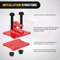thumbnail image 4 of Nilight 2PCS Tractor Bucket Grab Hook 3/8'' Heavy Duty Drop Forged Steel Bolt On Zinc-Coated Cast Tow Max 15000 LBS Red, 4 of 9