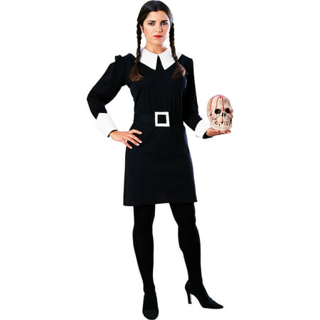 Rubie's Costume Co Addams Family Wednesday Costume for Adults, Includes a Dress with a Collar and a
