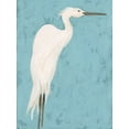 thumbnail image 2 of Vess, June Erica 25x32 Black Ornate Wood Framed with Double Matting Museum Art Print Titled - Heron Fresco I, 2 of 4