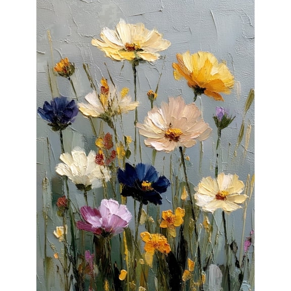 BYGFHLYW Diamond Painting Kits,Chrysanthemum Art Craft Diamond art Kits for Adults,Full Round Dril Home Wall Decor.