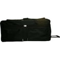 thumbnail image 3 of 42" Polyester Rolling Duffle Bag Wheeled Travel Luggage Suitcase, 3 of 5