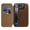 Coffee, variant on Designed for iPhone 16e Magnetic Flip Phone Case,With RFID Blocking Card Slots,Compatible with Mag-Safe,PU Leather Shockproof Anti-fall Flip Folio Ultra Slim Wallet Phone Case,Brown