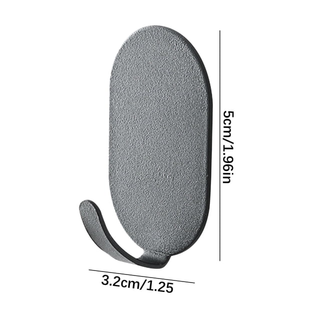 Non-Perforating Household Wrought Iron Hook 5 Load-Bearing Hooks Multi-Function Strong Hooks