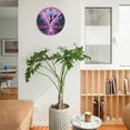 thumbnail image 5 of Neon Lights Rainbow Cityscape Wall Clock 10 Inch Silent Non Ticking Round Wooden Clock Decoration for Living Room Kitchen Bedroom Bathroom Office Classroom, 5 of 9